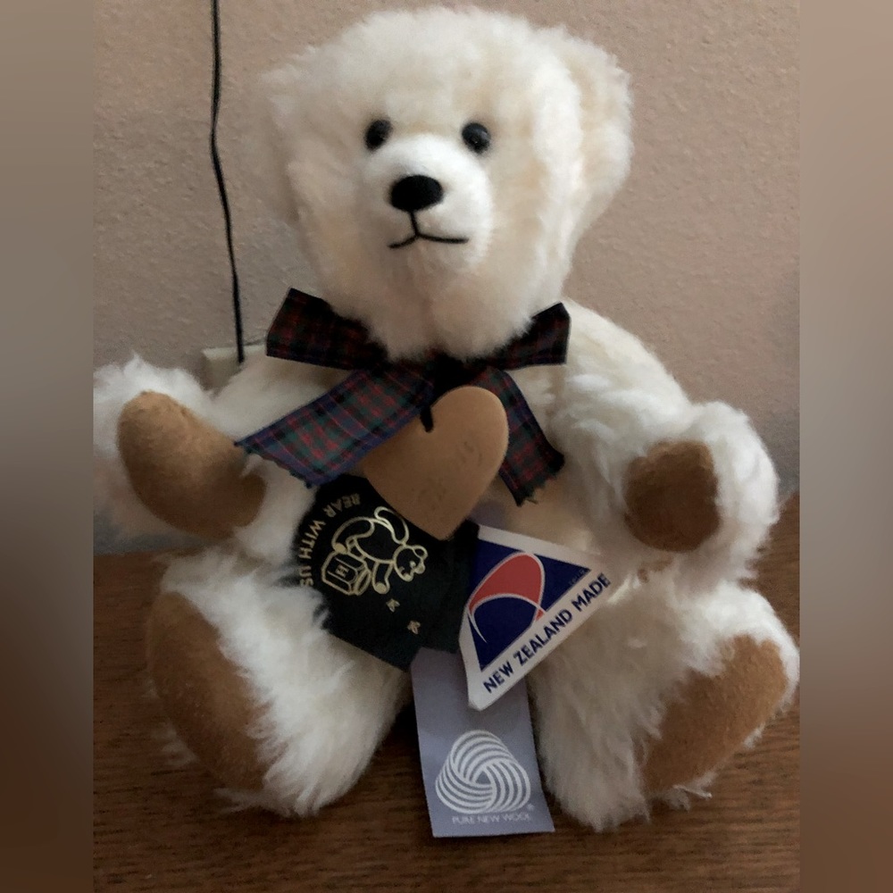 Vintage New Zealand Bear with us Teddy Bear - Monty